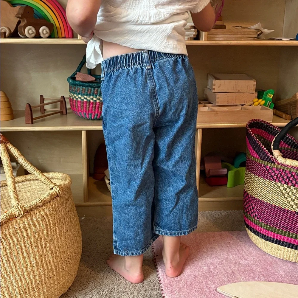 Vintage OshKosh B'gosh Blue Capri Kids Jeans